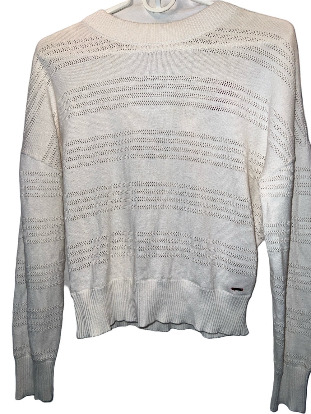 Philanthropy Crossover V-Neck, Cotton/Cashmere Sweater, (0013) - Picture 8 of 10
